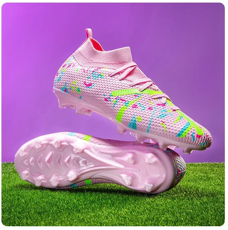 New Men Football Boots Match Sneakers Soccer Shoes Non-Slip Professional Training Shoes Grass Outdoor Sport Ultralight Unisex