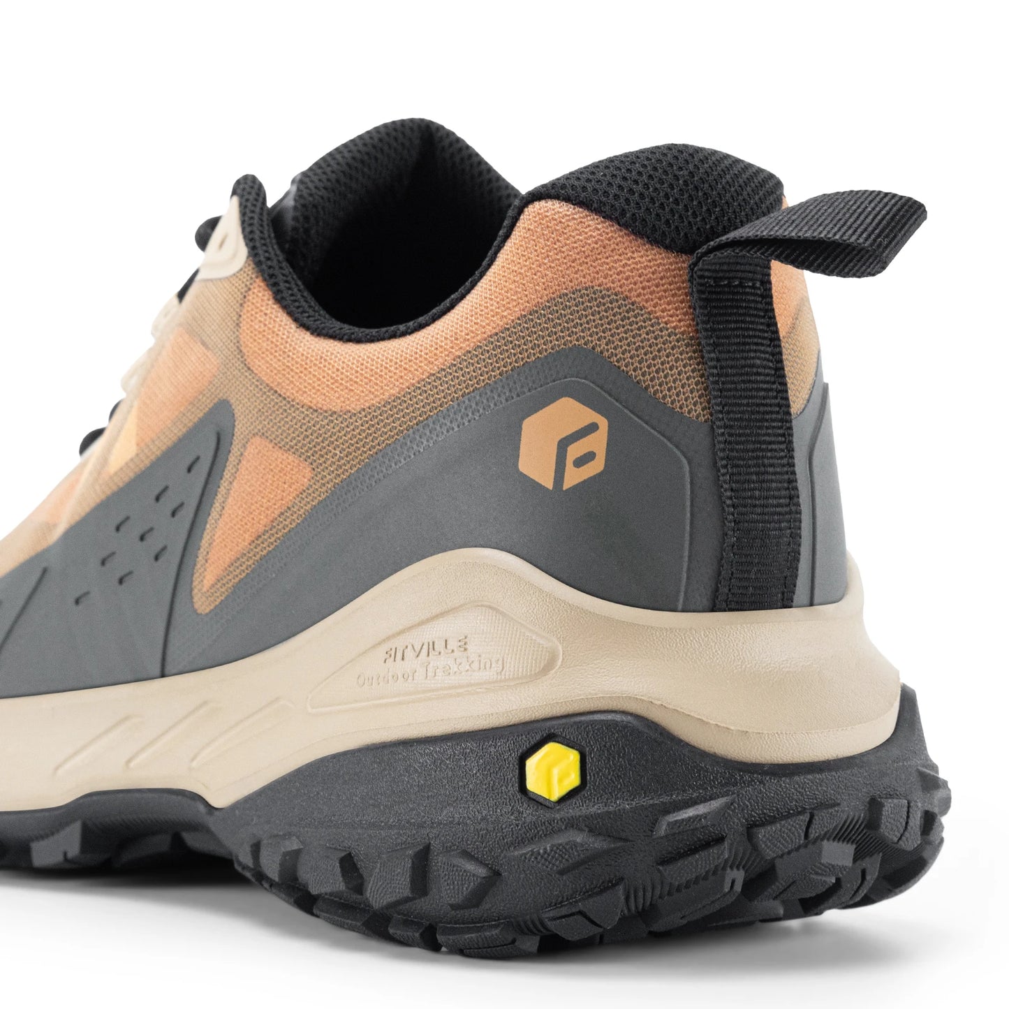 Fittington Wide Shoes For Men.  Breathable Mesh Upper Sneakers Non-Slip Trekking Hiking Walking Shoes With High Arch Support