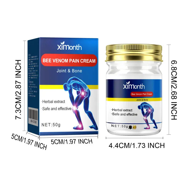 4pcs/set Ximonth Bee Venom Joint Care Cream, Relieve Lumbar Knee Muscle Pain Joint Care Cream