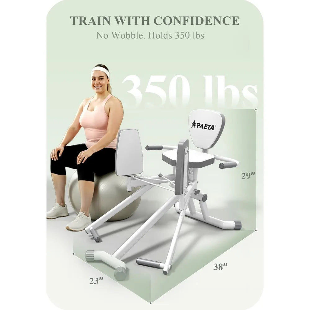 PAETA Hip Abductor Machine for Home Gym, Glute Workout Equipment for Thigh & Butt Toning