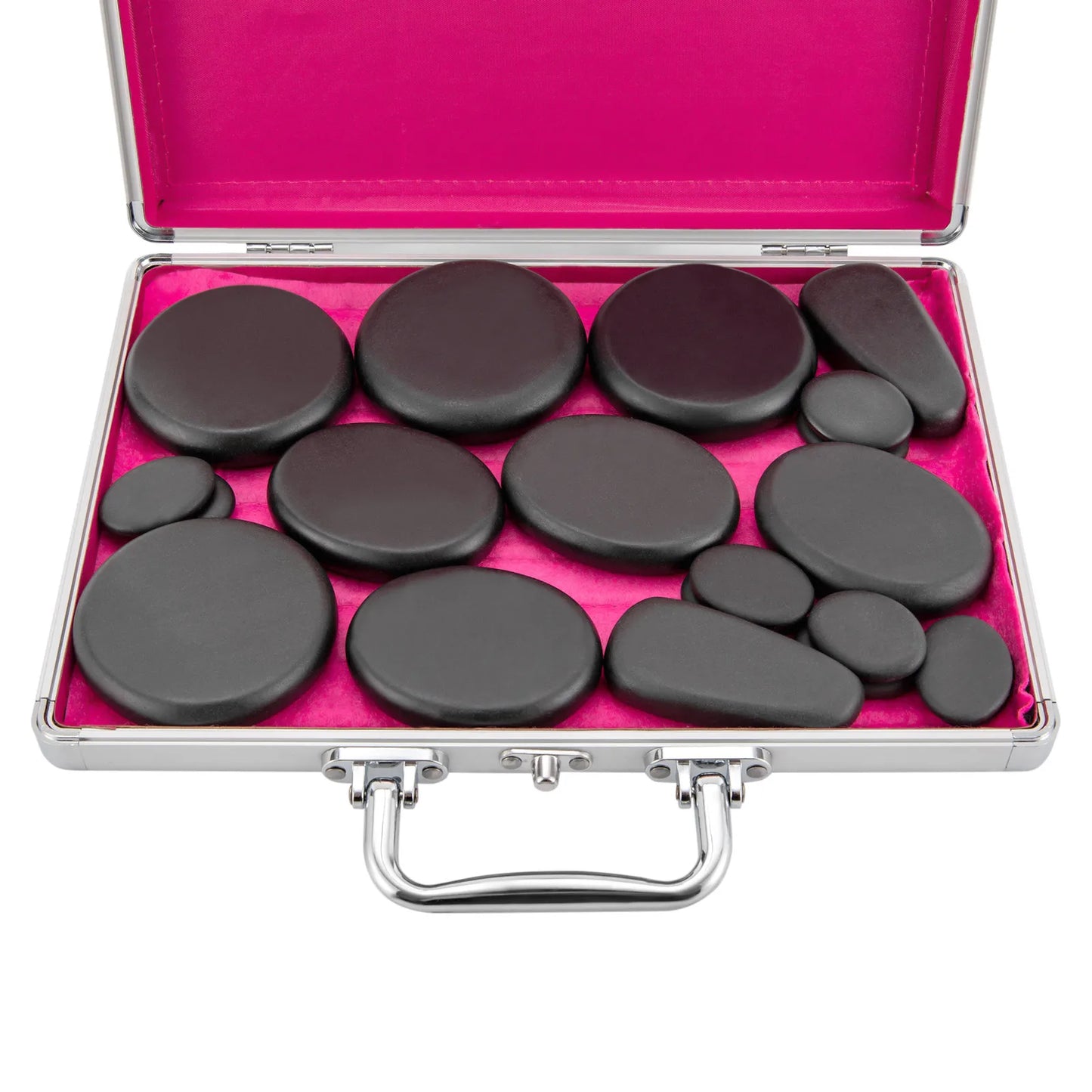 18 Volcanic Rocks Hot Stones Massage Set, 60-70 ℃used Hot Stones Body Massage Set, for Massage, Scraping, Hot Compress