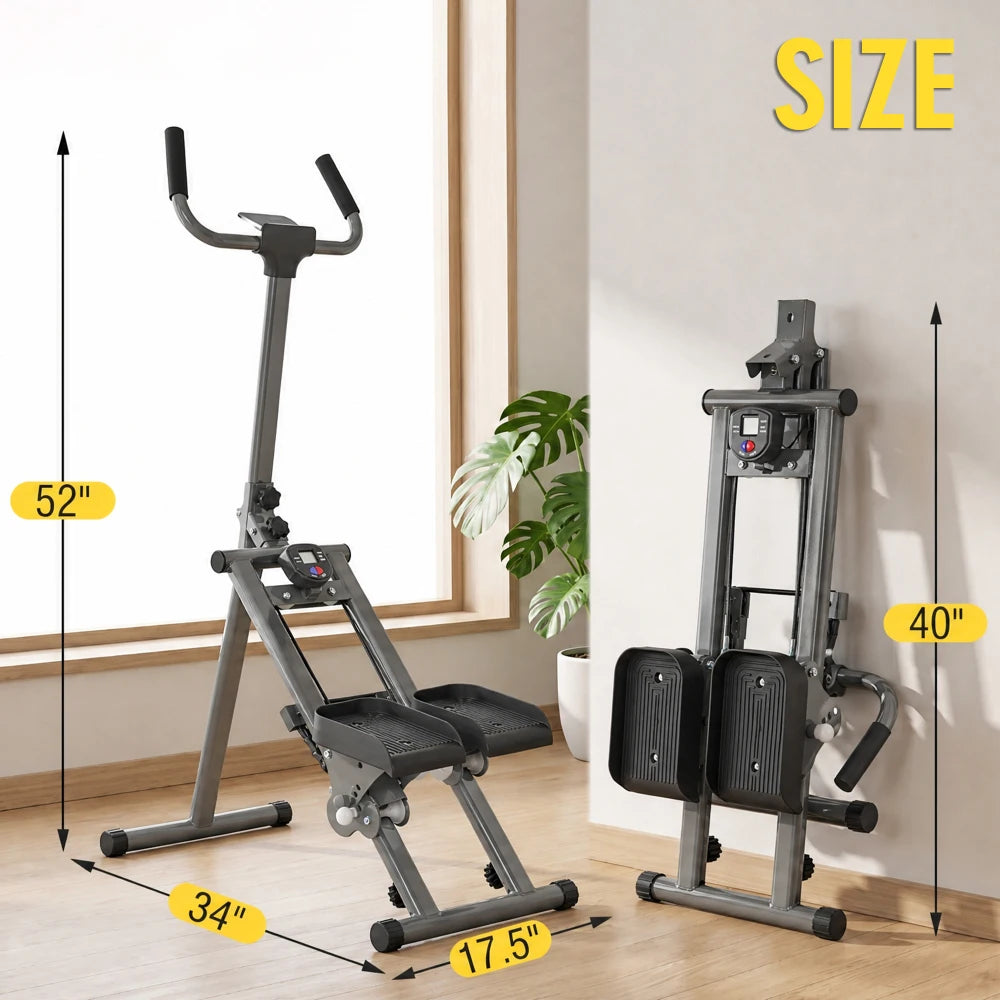 Ye Stair Stepper Machine, Vertical Climber w/ LCD Display, Compact Cardio Step Trainer for Full-Body Home Workouts