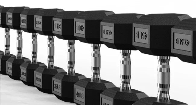 HANDBODE Rubber Coated Hex Dumbbell Set with A-Frame Rack, 100 lb - 550 lb Multiple Options Weight, Hexagon Non
