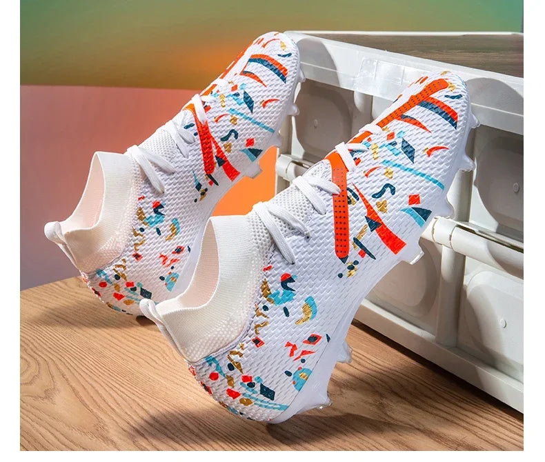 New Men Football Boots Match Sneakers Soccer Shoes Non-Slip Professional Training Shoes Grass Outdoor Sport Ultralight Unisex