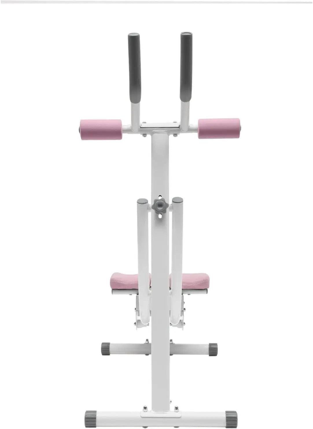 Ab Workout Equipment, Adjustable Ab Trainer Machine with LED Display,Pink Exercise Fitness Equipment for Full Body Shaping