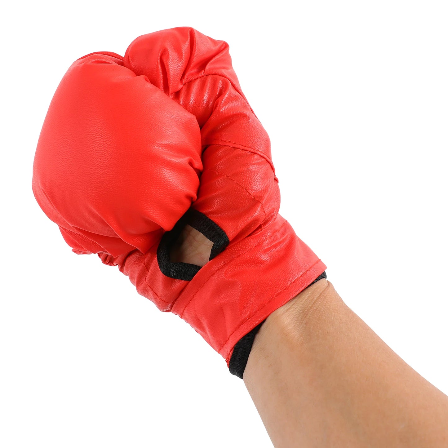 Hexagonal Music Boxing Machine with Gloves for Kids Adults Smart Boxing Target 9 Speed Modes 9 Levels 2 Pairs Gloves Black Red 6 Long 2 Short Velcro Strips Easy Install No Drilling Home Fitness Gift for Family Teen Boys