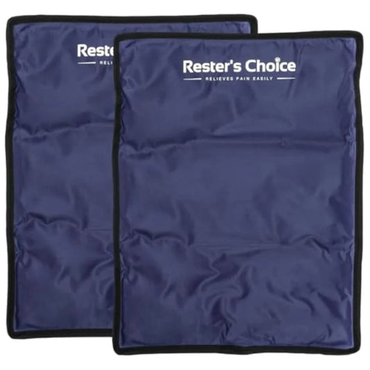 2 Pack Large Ice Packs for Injuries 11" x 14.5" Hot and Cold Pack Reusable Gel Pack, Durable Construction, and Flexible When Fr