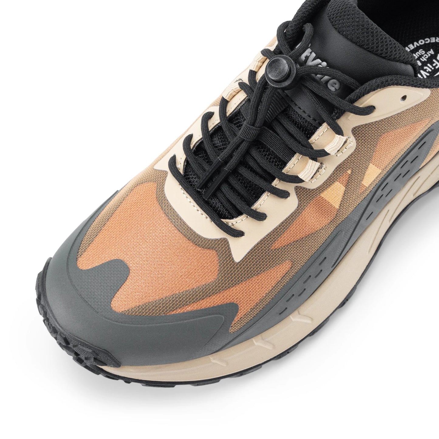 Fittington Wide Shoes For Men.  Breathable Mesh Upper Sneakers Non-Slip Trekking Hiking Walking Shoes With High Arch Support