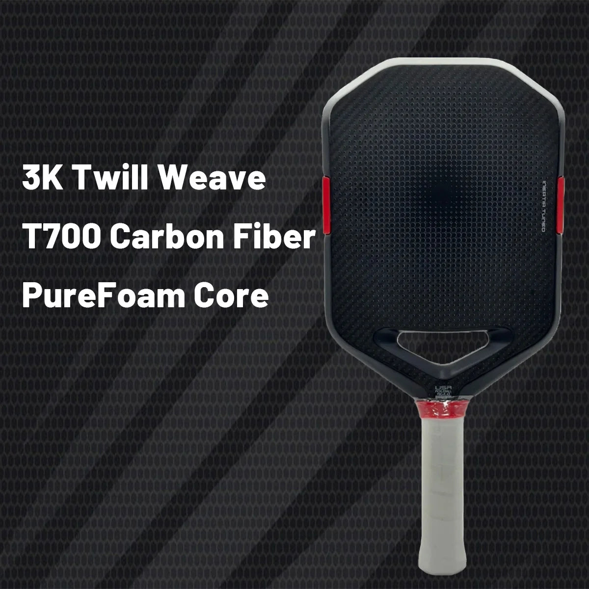 Plaid Pickleball Paddle – Foam Core with TPU Power Ring, Power & Control