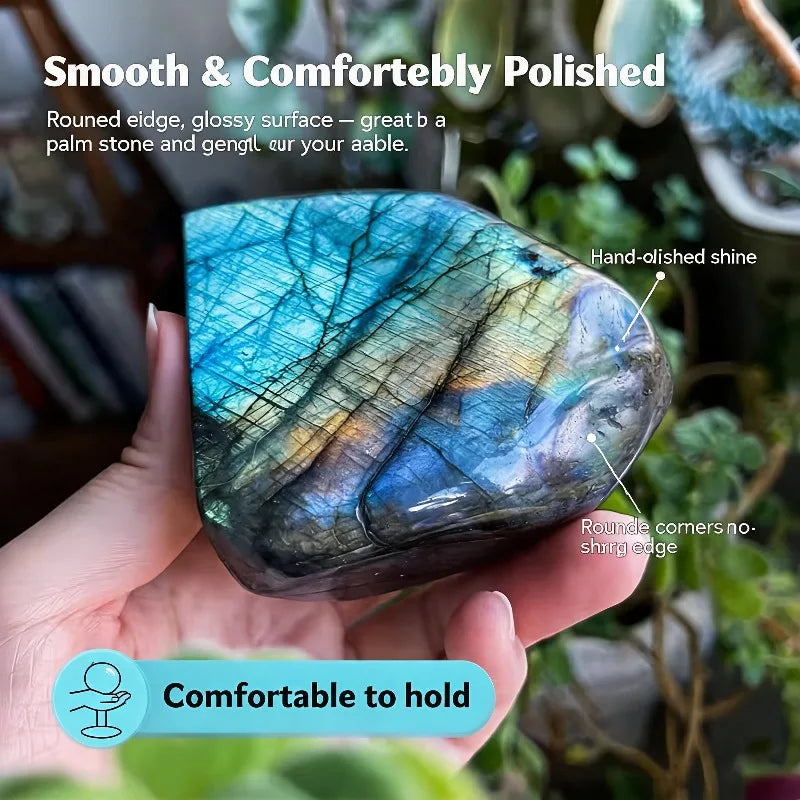 Natural high-quality feldspar crystal ornament, Bohemian style, used for home and room decoration ornaments, with random styles, suitable for daily display and gifting to friends