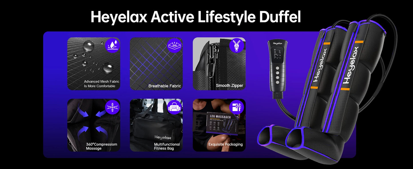Leg Compression Massager for Circulation and Pain Relief, Air Compression Boots Sleeve for Fast Recovery,Muscle Relaxation