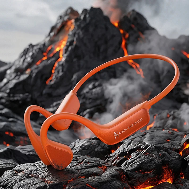 Bone Conduction Wireless Bluetooth Headphones Bluetooth 6.0 Sport Earphones Water And Sweat Proof Headset HD Call  Bluetooth Headphones With Mic