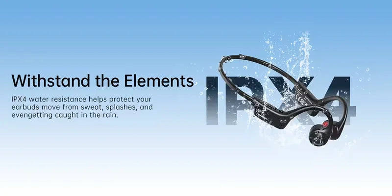 Open-ear Bone Conduction Headphones, Wireless Ear-hook Sports Headset with Microphone, 16 Hours Playback, BT 5.3 Stable Connection, HiFi Stereo, Hands-free Calling for Running & Cycling