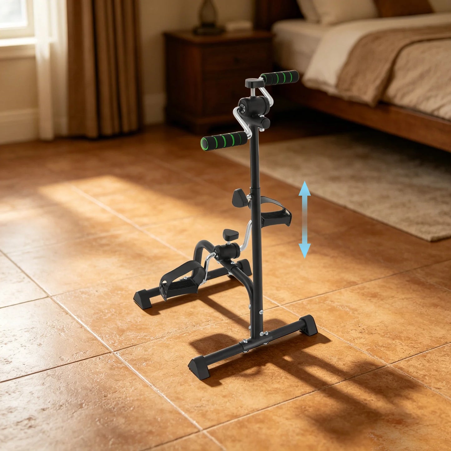Exercise Bike for Seniors, Pedal Exerciser 5-Level Height 85-100cm, Knee Rehabilitation Equipment Low-Impact