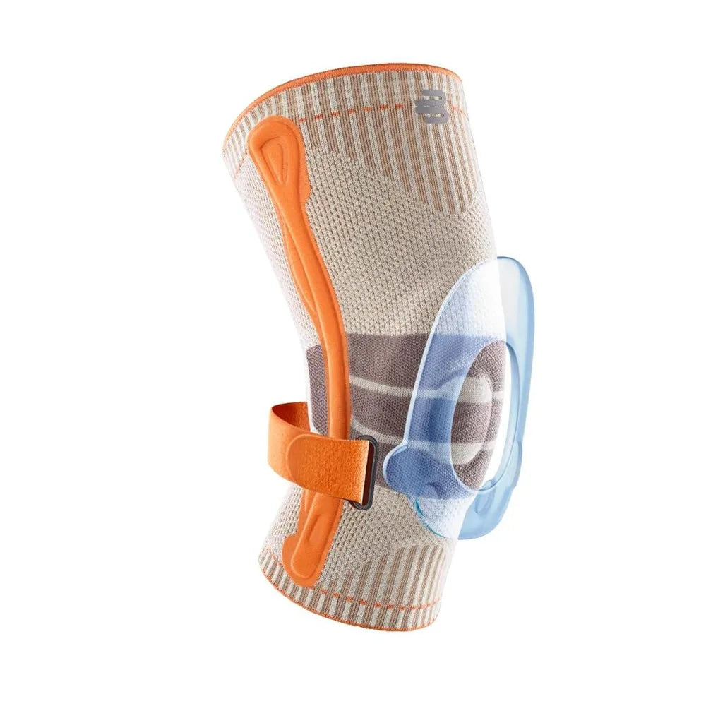 Outdoor Knee Support Brace for Hiking, Walking & Running - Sandstone-Orange, M