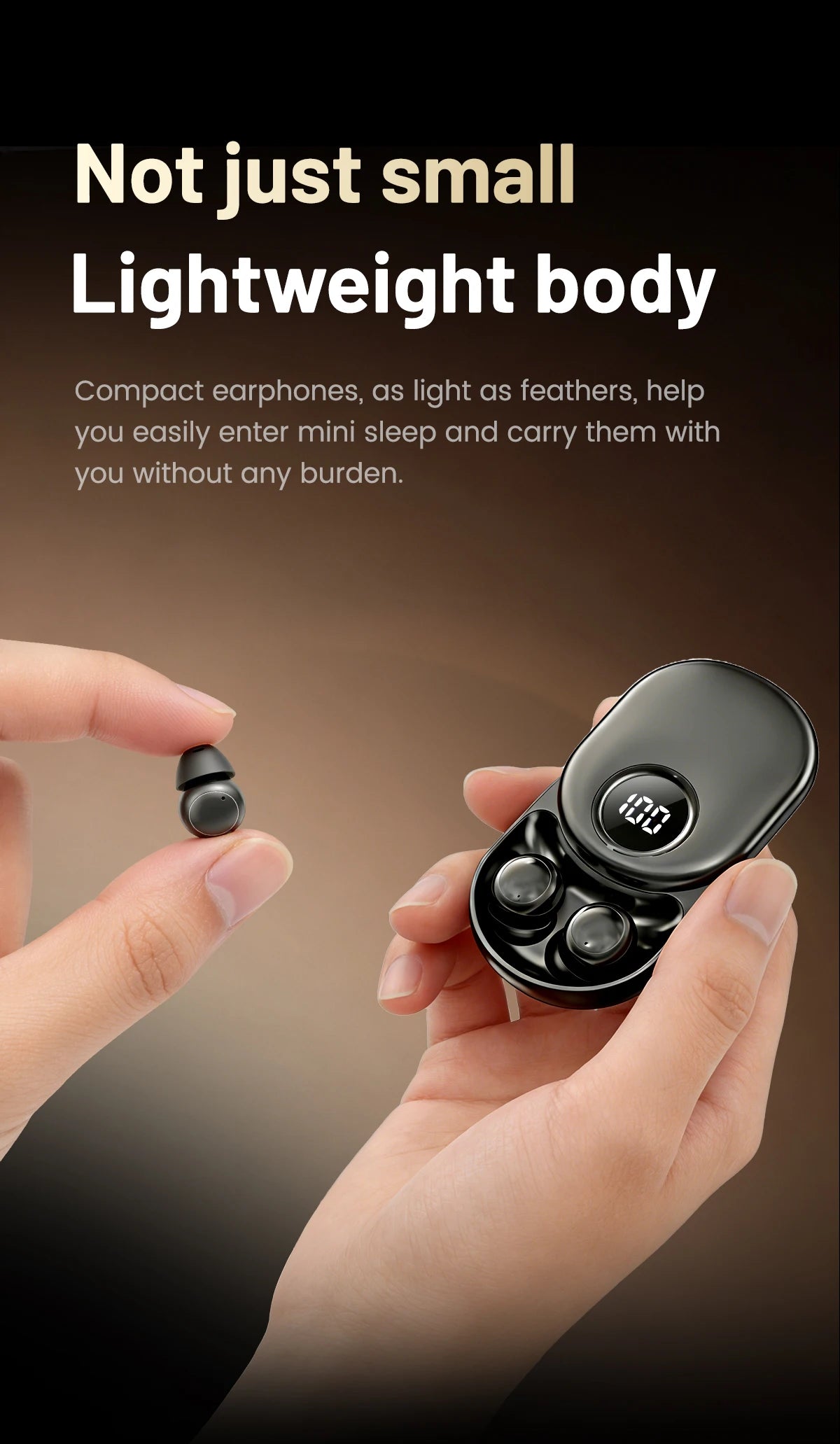 SK55 Bluetooth Wireless Earbuds Sleep Earphones, Bluetooth 6.0, Noise-Canceling Earphones.Improves Sleep Quality, Zero Pressure On The Ears When Sleeping On Your Side, Invisible Flat-head Earphones, Suitable For Travel And Si