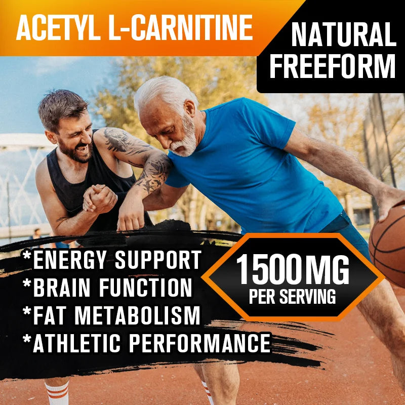 BEWORTHS 1500mg L-Carnitine Capsules Promote Muscle Growth Energy Support Anti-fatigue Exercise Dietary Gym Supplement