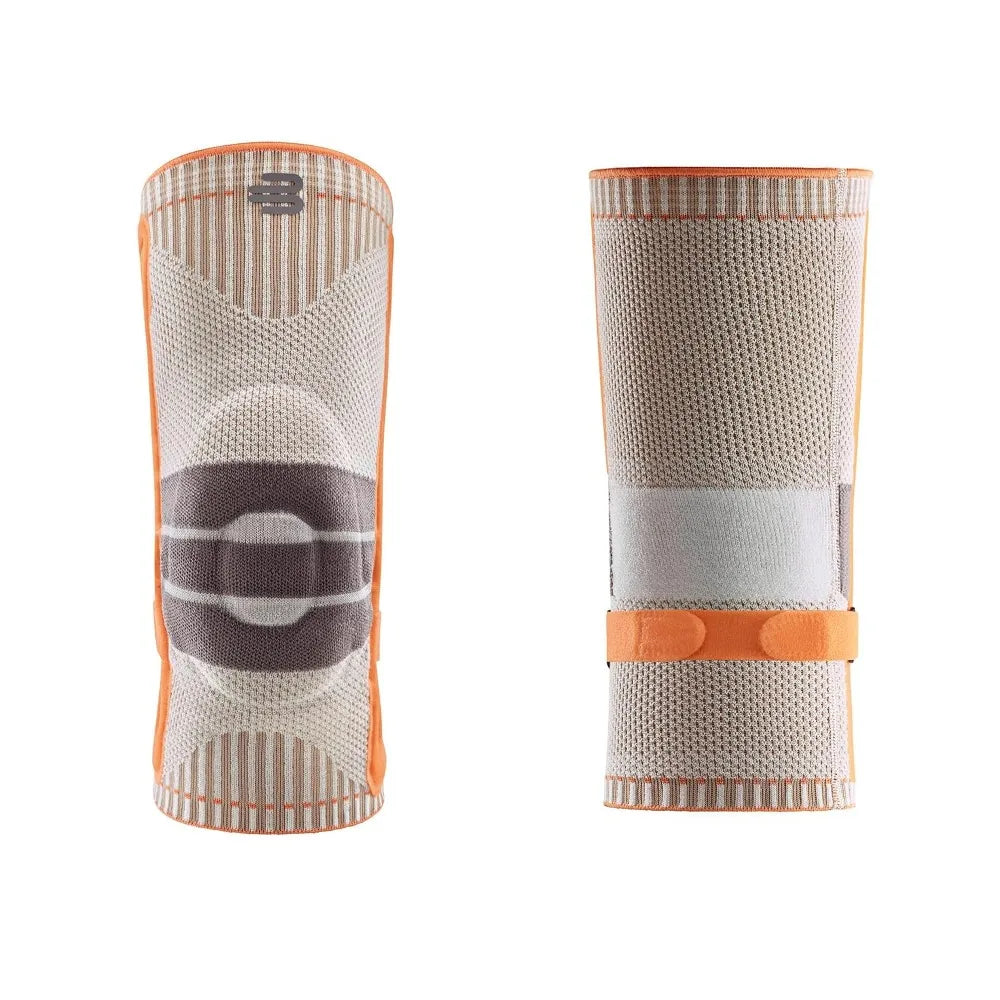 Outdoor Knee Support Brace for Hiking, Walking & Running - Sandstone-Orange, M