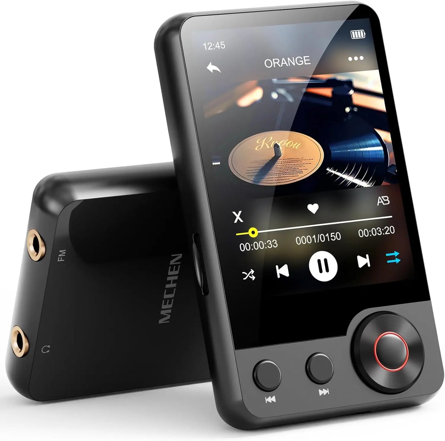 MECHEN 64GB/128GB MP3 Player with Bluetooth 5.3, 2.4’ Portable Full Touchscreen Music Player with Speakers