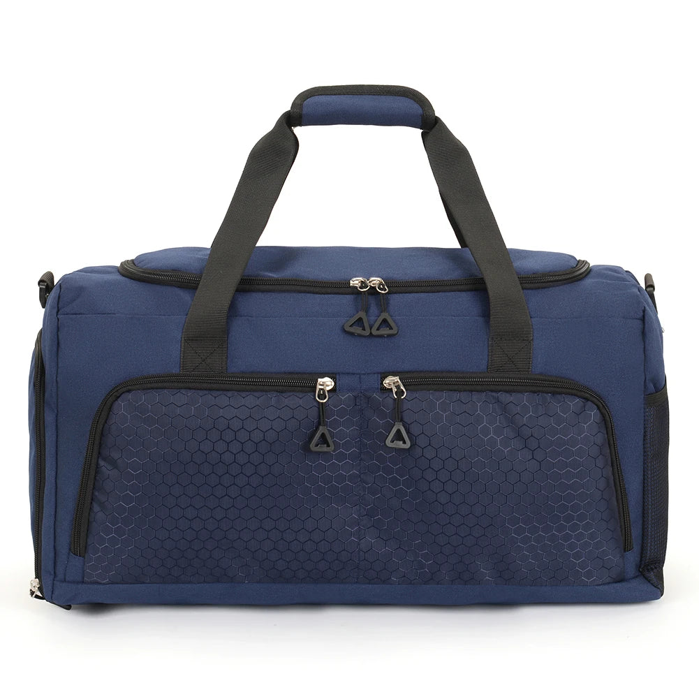 Travel Duffle Bag with Shoe Compartment and Wet Pocket Gym Bag Carry On Weekender Bag for Women and Men for Travel Workout Sport