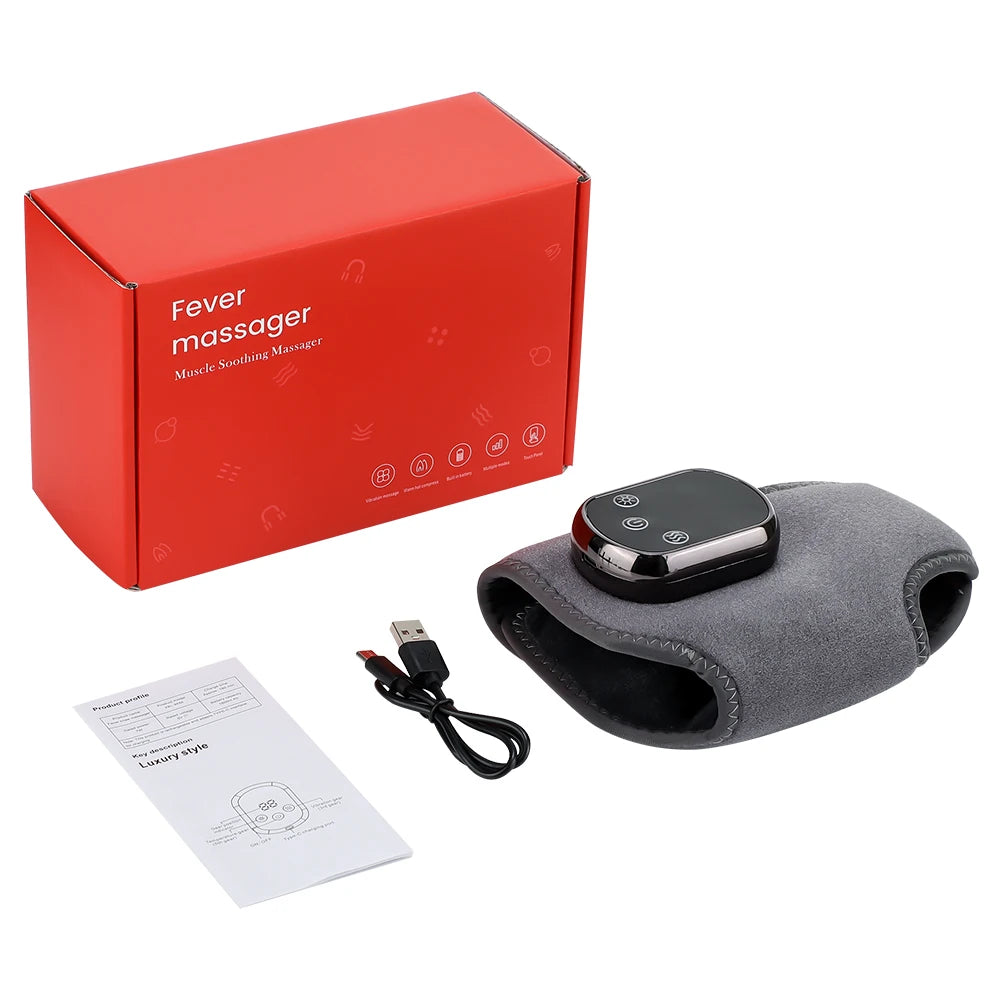 Electric Heating Foot Ankle Massager with Vibration Ankle Wrap Support Hot Compress for Joint Protection Foot Protector