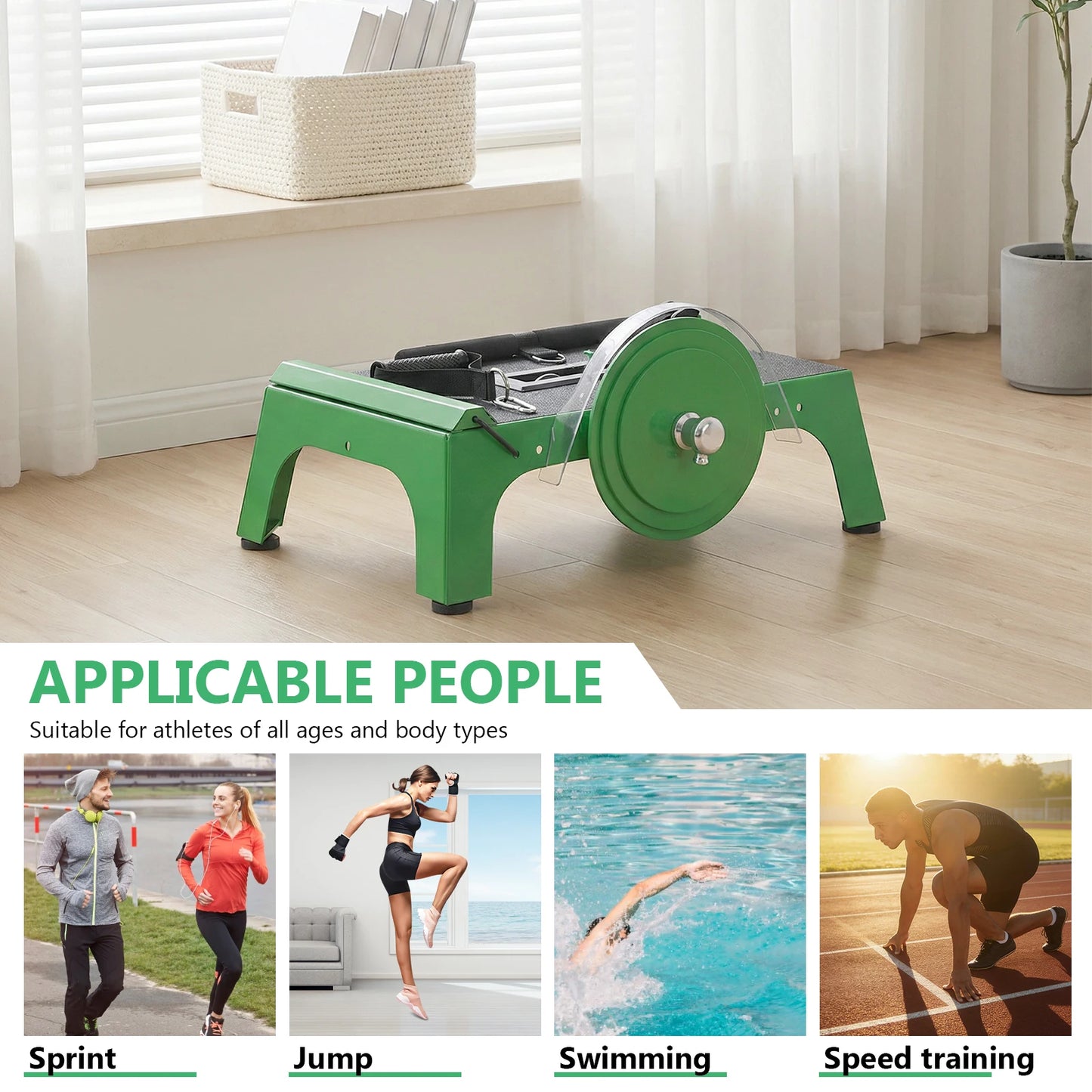 Flywheel Trainer with Adjustable Length Strap Flywheel Centrifuge with Accessories for Home Office Travel Women Yoga Men Squat