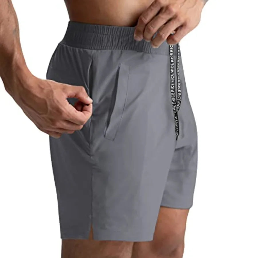 2 Pack Mens Athletic Shorts 5 Inch Quick Dry Gym Workout Shorts Men Lightweight Sports Running Shorts with Pockets