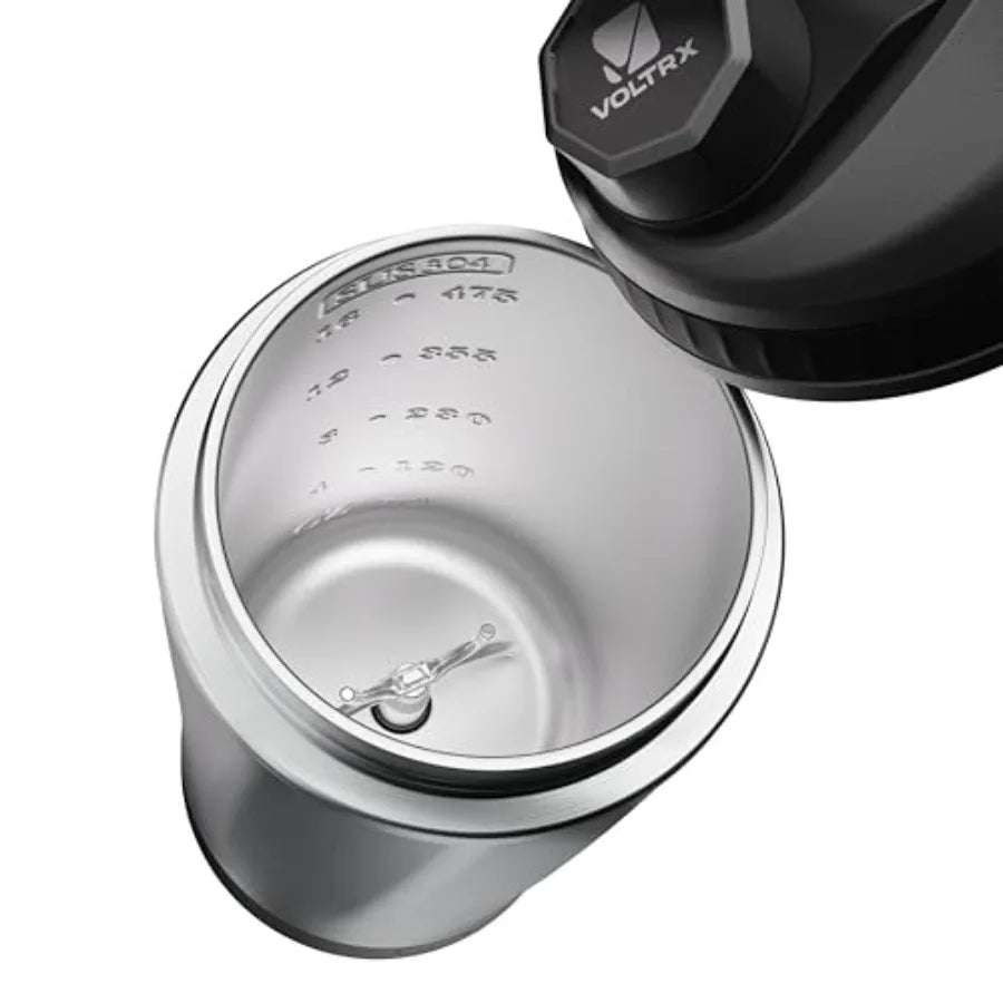 ChillMix Shaker Bottle Insulated Stainless Steel - USB C Rechargeable Electric Protein Shake Mixer Shaker Cups for Protein Shak