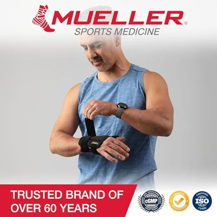 Sports Medicine Adjust-to-Fit Thumb Brace, Spica Splint, Thumb Pain Relief Stabilizer for Men and Women, Ideal for De Quervain'