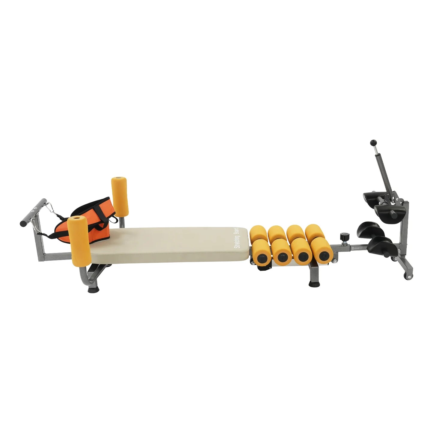 Electric Stretching Bench, Adjustable Back Stretching Machine with Remote Control & 8 Gears Length for Neck Back Relief