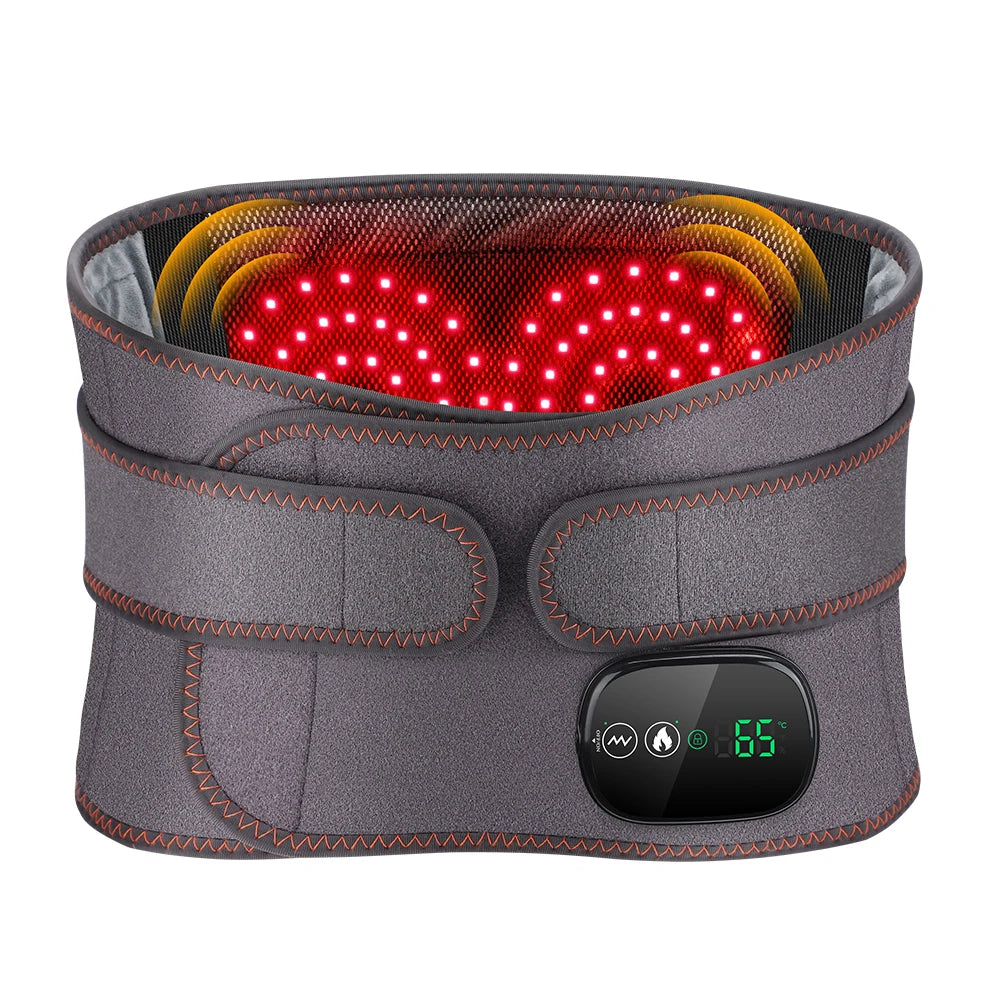 Electric Heating Waist Massager Belts Vibration Hot Compress Brace Belt Back Lumbar Fatigue Relax Massage Machine Heated Pad