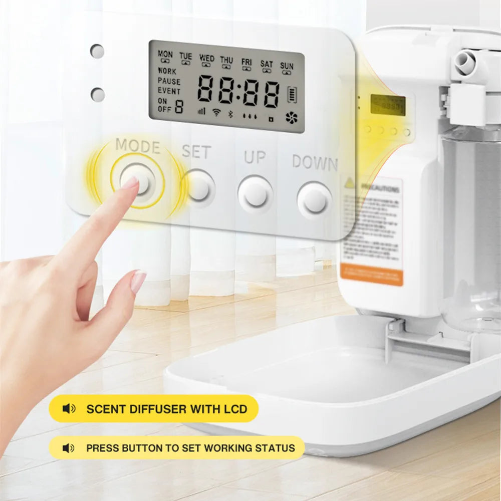 NAMZTE Home Fragrance Aroma Diffuser 1000m³ Coverage Perfume Air freshener Waterless Free Essential Oil 400ML Capacity Bluetooth APP Control Electronic Aromatic Machine