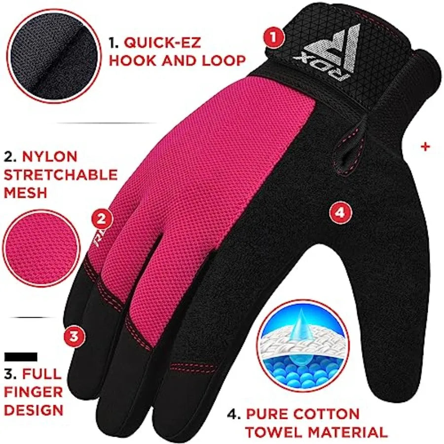 Weight Lifting Gloves Gym Workout, Full Finger Touch Screen, Breathable Anti Slip Padded Palm Protection, Fitness Strength Trai