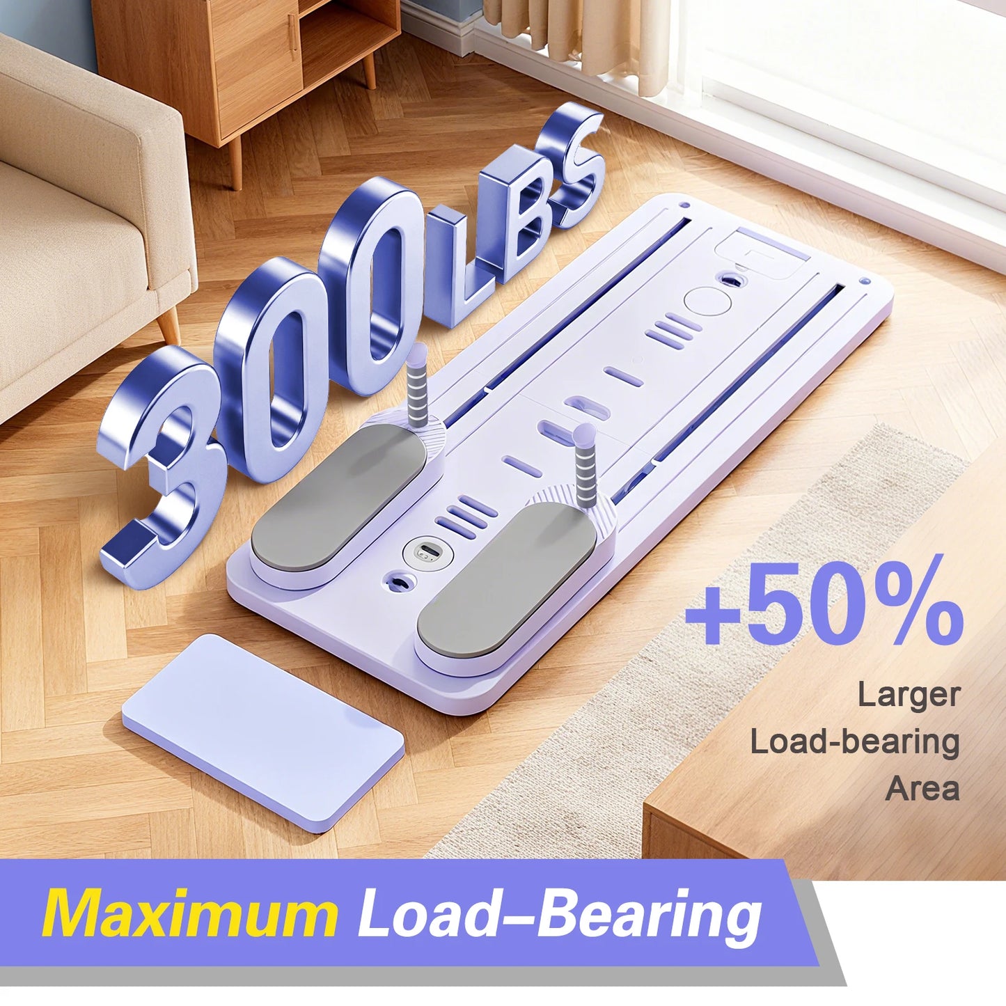 Foldable Pilates Bar Ab Board Push Up Board Exercise Sculpting Core & Abdominal Trainer Universal Portable Home Gym Workout Equipment Fitness Resistance Bands for Full Body