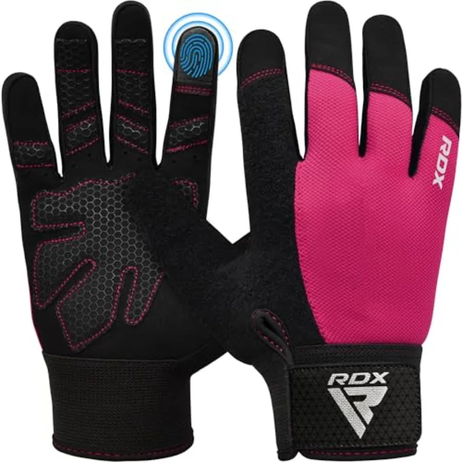 Weight Lifting Gloves Gym Workout, Full Finger Touch Screen, Breathable Anti Slip Padded Palm Protection, Fitness Strength Trai