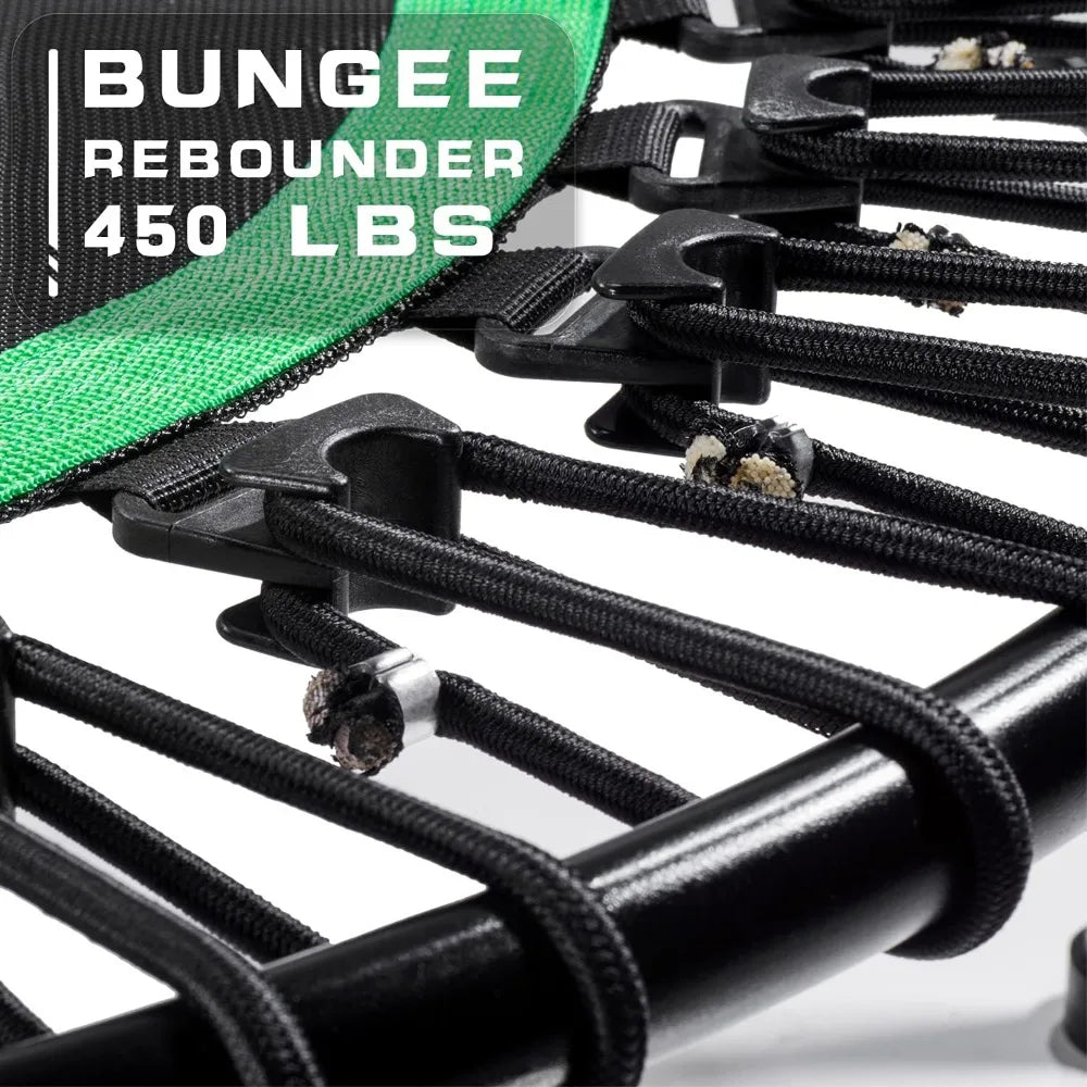 450 lbs Mini Trampoline for Adults, Quiet & Safe Bounce, 40 Inch Indoor Rebounder for Workout Fitness
