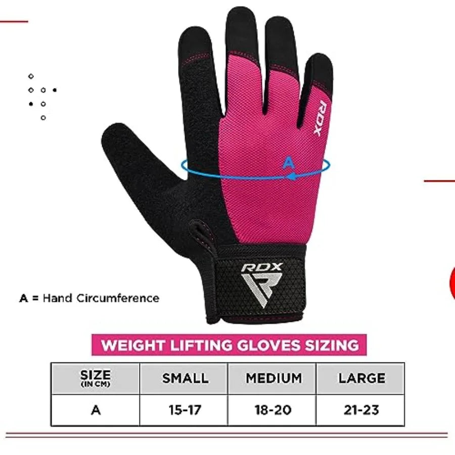 Weight Lifting Gloves Gym Workout, Full Finger Touch Screen, Breathable Anti Slip Padded Palm Protection, Fitness Strength Trai