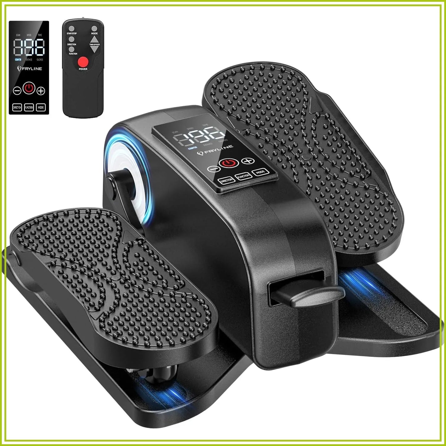 Under Desk Elliptical Machine for Seniors, Mini Leg Exerciser with Remote, Quiet Portable Electric Seated Foot Pedal Exerciser for Home Office