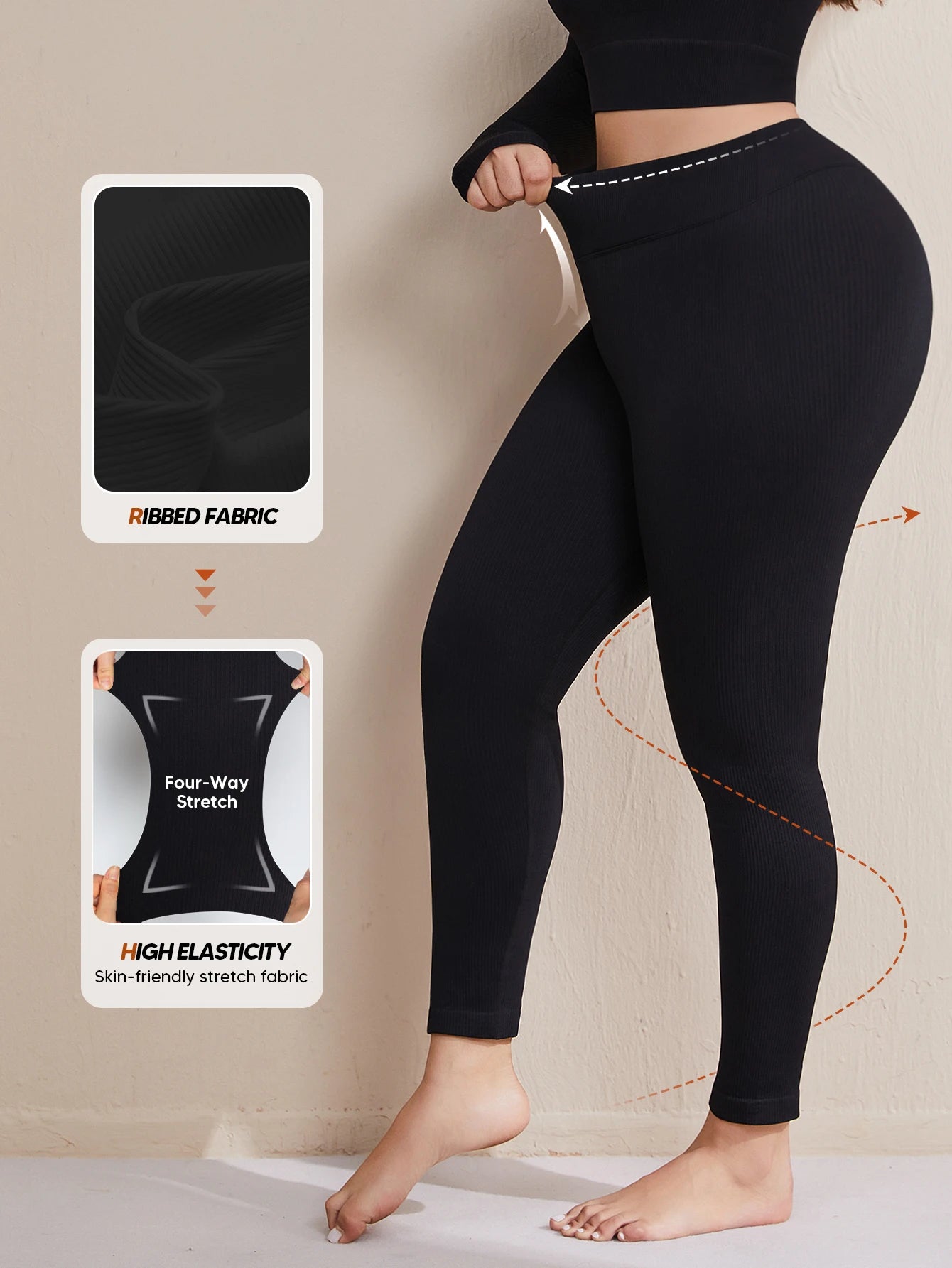 High Waisted Leggings for Women - No See Through Tummy Control Cycling Workout Yoga Athletic Pants