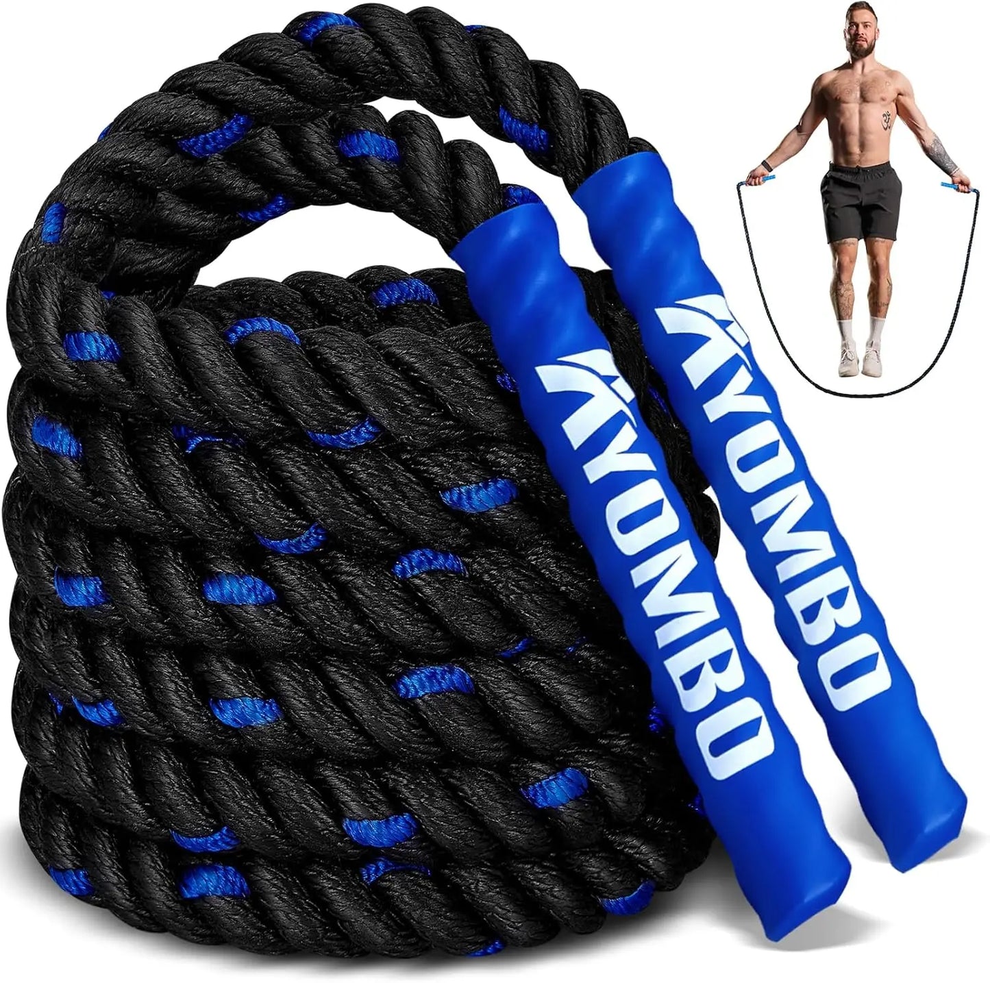 Weighted Jump Rope for Fitness, Boxing Cardio Training, Home Gym Workout Equipment for Men Women