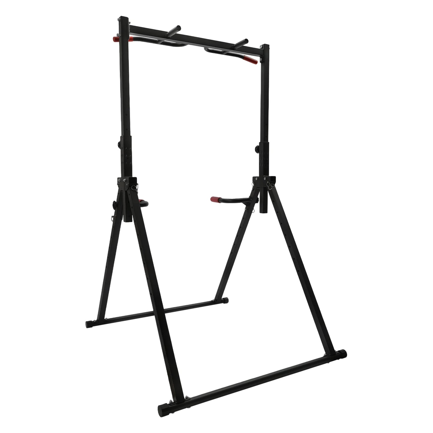 Triangular Pull Up Station Adjustable Height Pull Up Bar Gym Dip Bar Power Tower Workout Dip Station Chin Up Bar for Home Gym Equipment