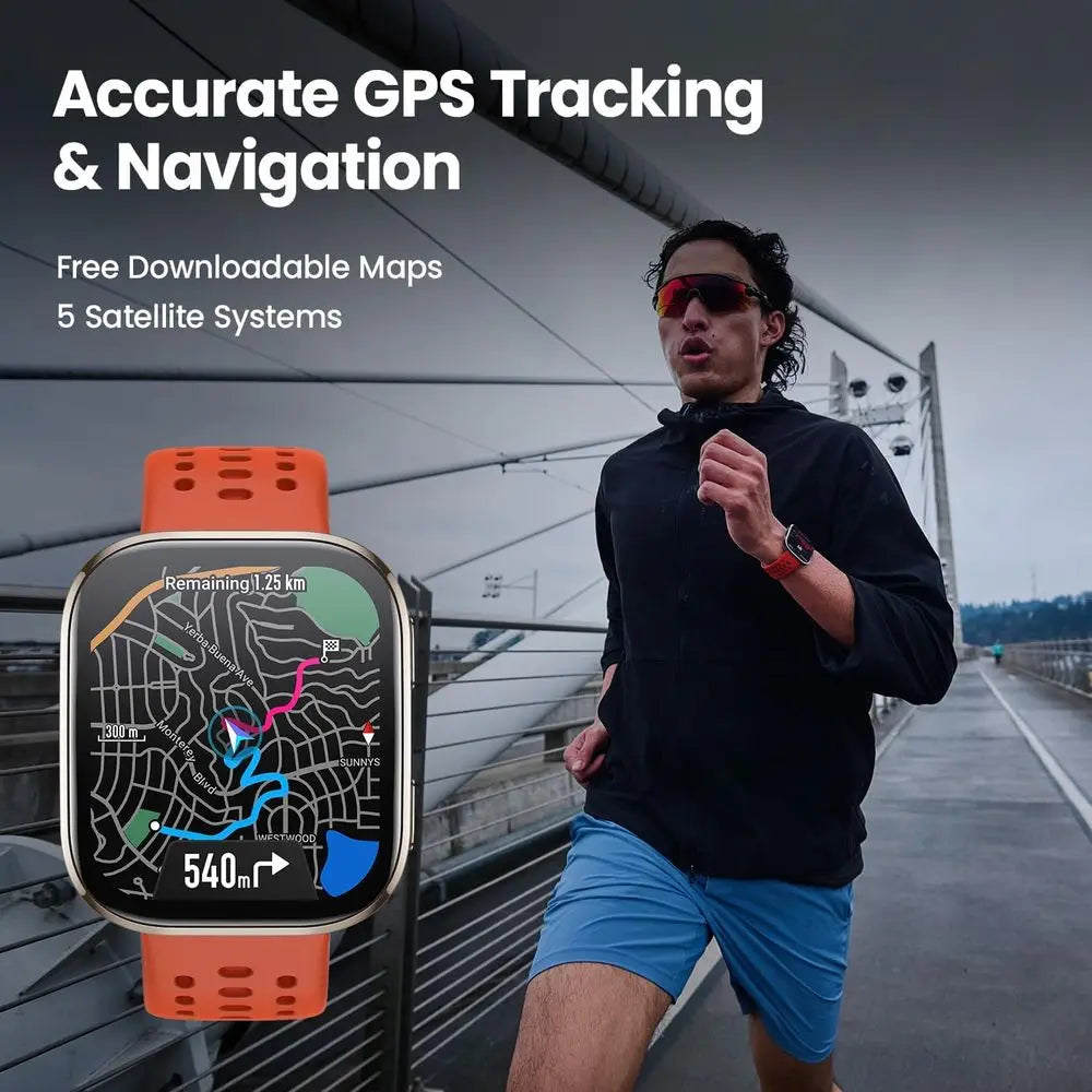 Amazfit Bip 6 Smart Watch 46mm, 14 Day Battery, 1.97" AMOLED Display, GPS & Free Maps, AI, Bluetooth Call & Text, Health, Fitnes