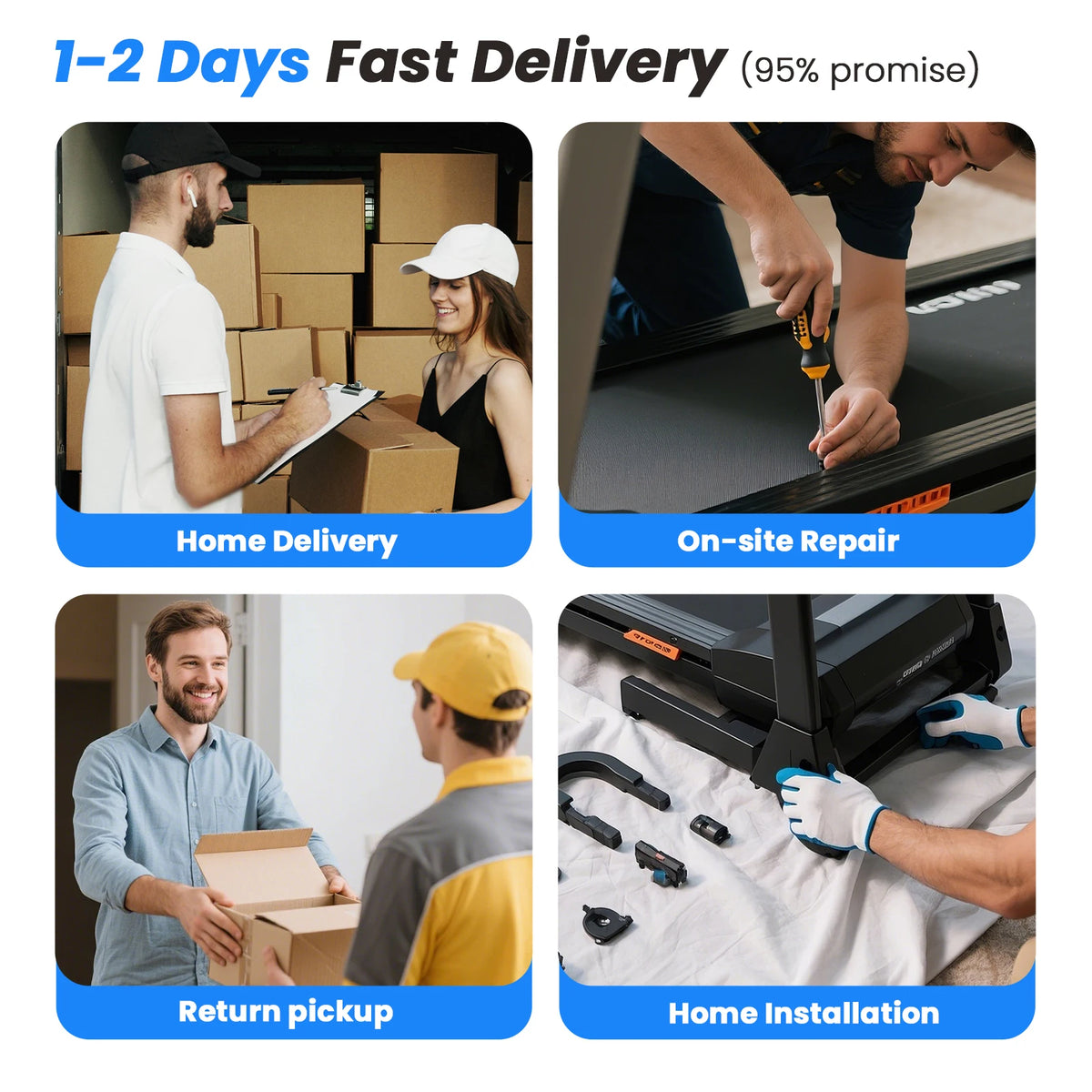 Hot Walking Pad Treadmill with 9% Incline Under-Desk for Home/Office 37.4inch Belt LCD Display Portable Foldable Safety Armrest