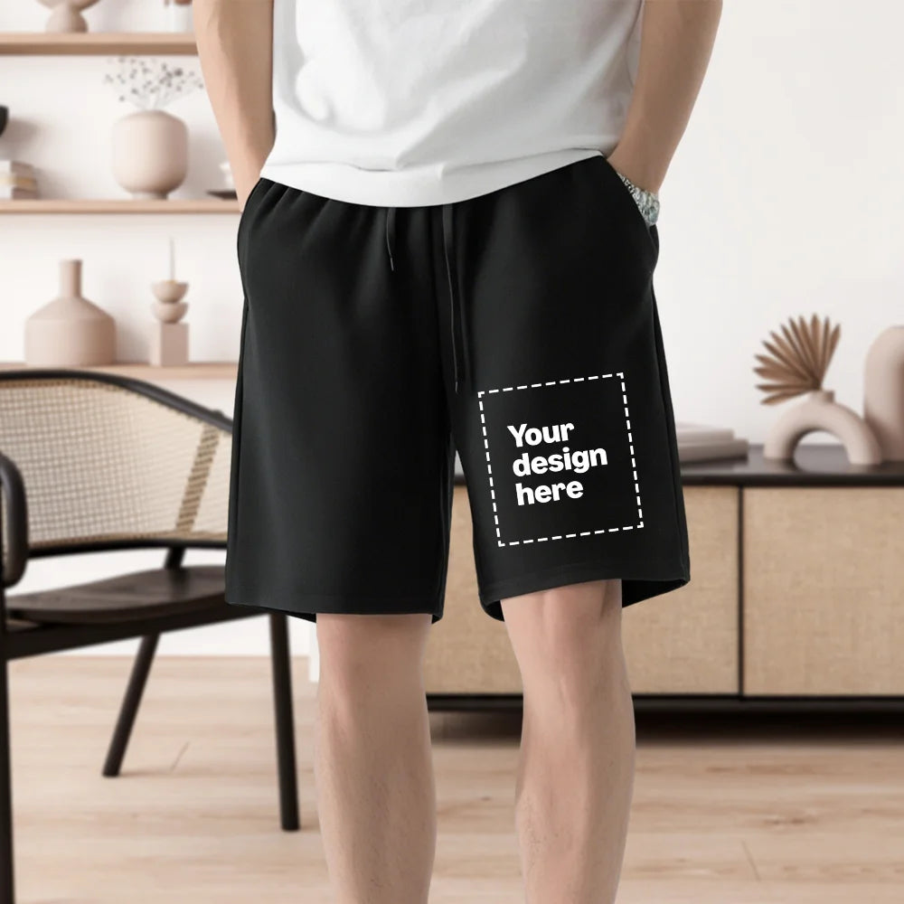 Custom Shorts with Your Image Front Print for Men | Personalized Print Tech Shorts by AliExpress Custom On-Demand Apparel