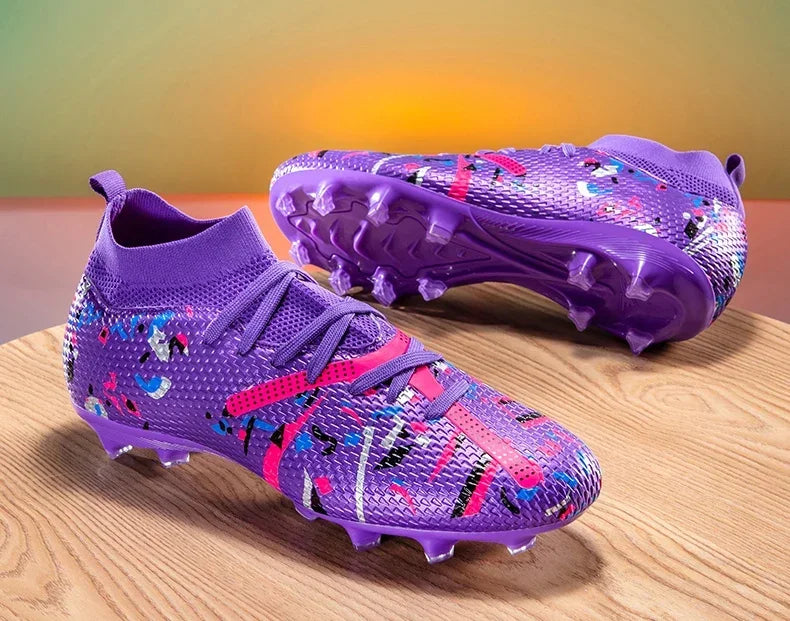 New Men Football Boots Match Sneakers Soccer Shoes Non-Slip Professional Training Shoes Grass Outdoor Sport Ultralight Unisex