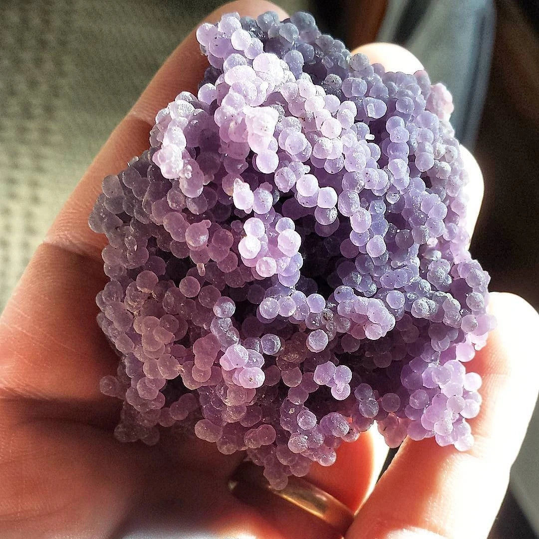 1pc Purple Grape Agate Specimen Raw Stone, natural stones figures,home decor,meditation crystal stones,Natural agate stone