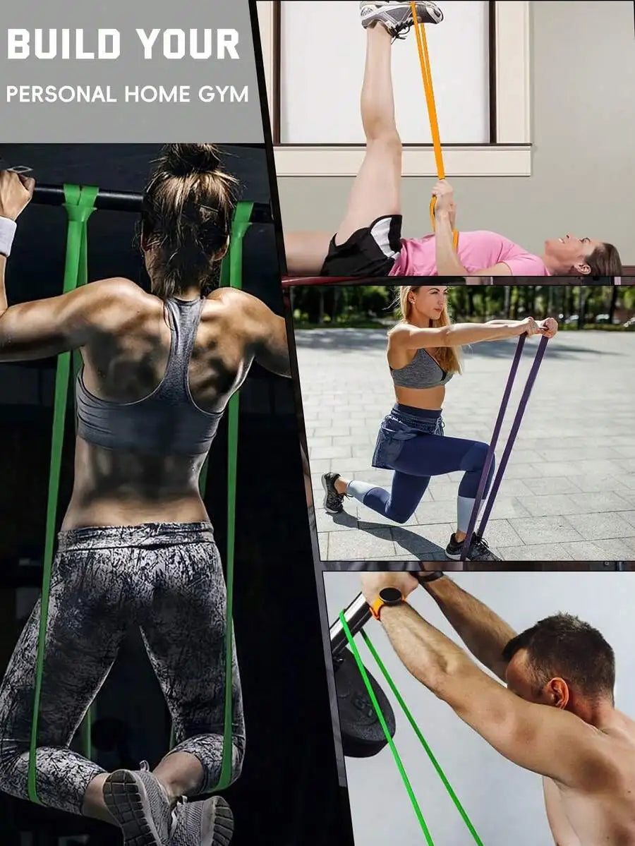 5lbs To 230lbs Pull Up Assist Resistance Bands, Including Pull Up Resistance Bands, Stretch Bands, Fitness TPE Resistance Bands