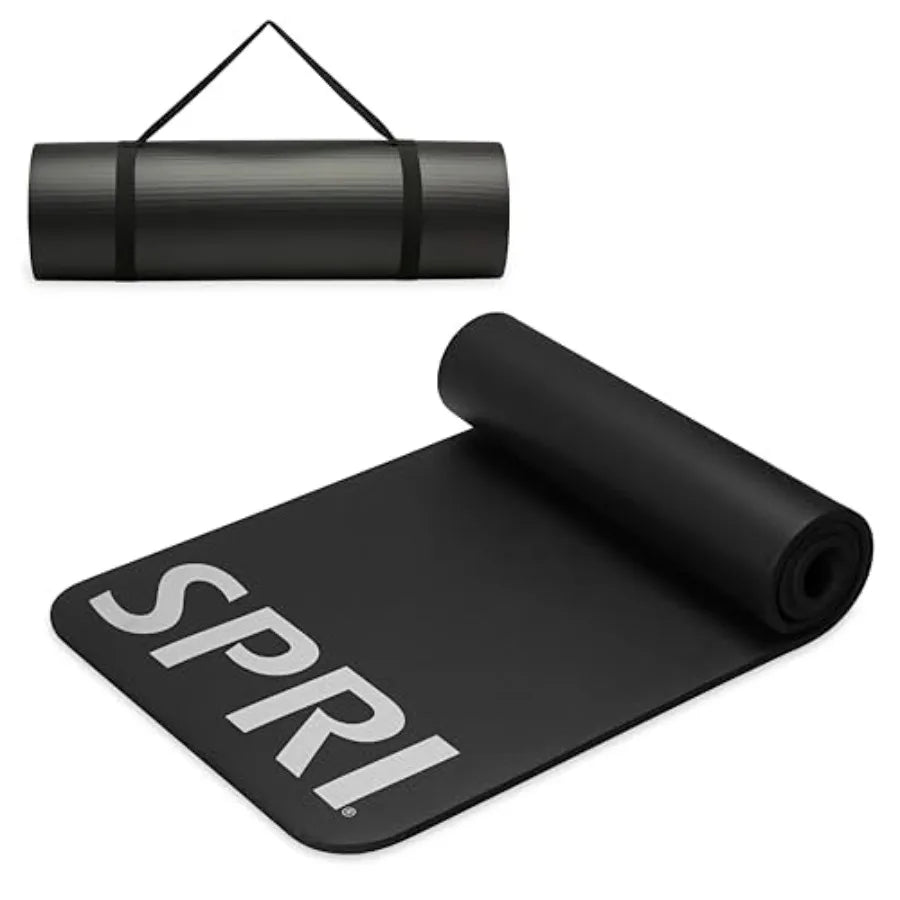12mm Pro Fitness Matt - Thick Exercise Mat for Floor Workouts Sit-Ups Push-Ups Stretching Toning and General Fitness - Non-Slip