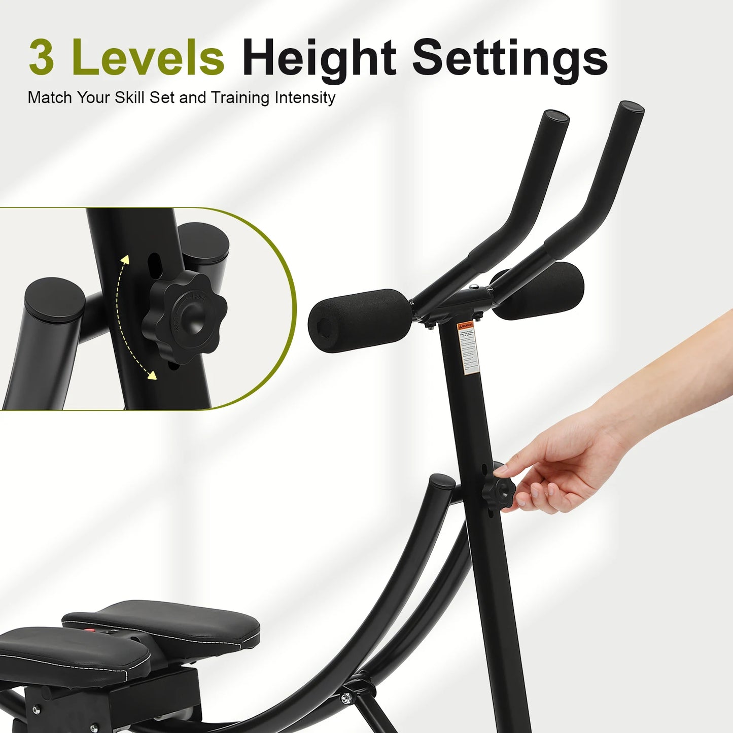 Ab Trainer Abdominal Multi-Functional Adjustable Workout Bench with LED Monitor 330lbs Capacity for Men, Women