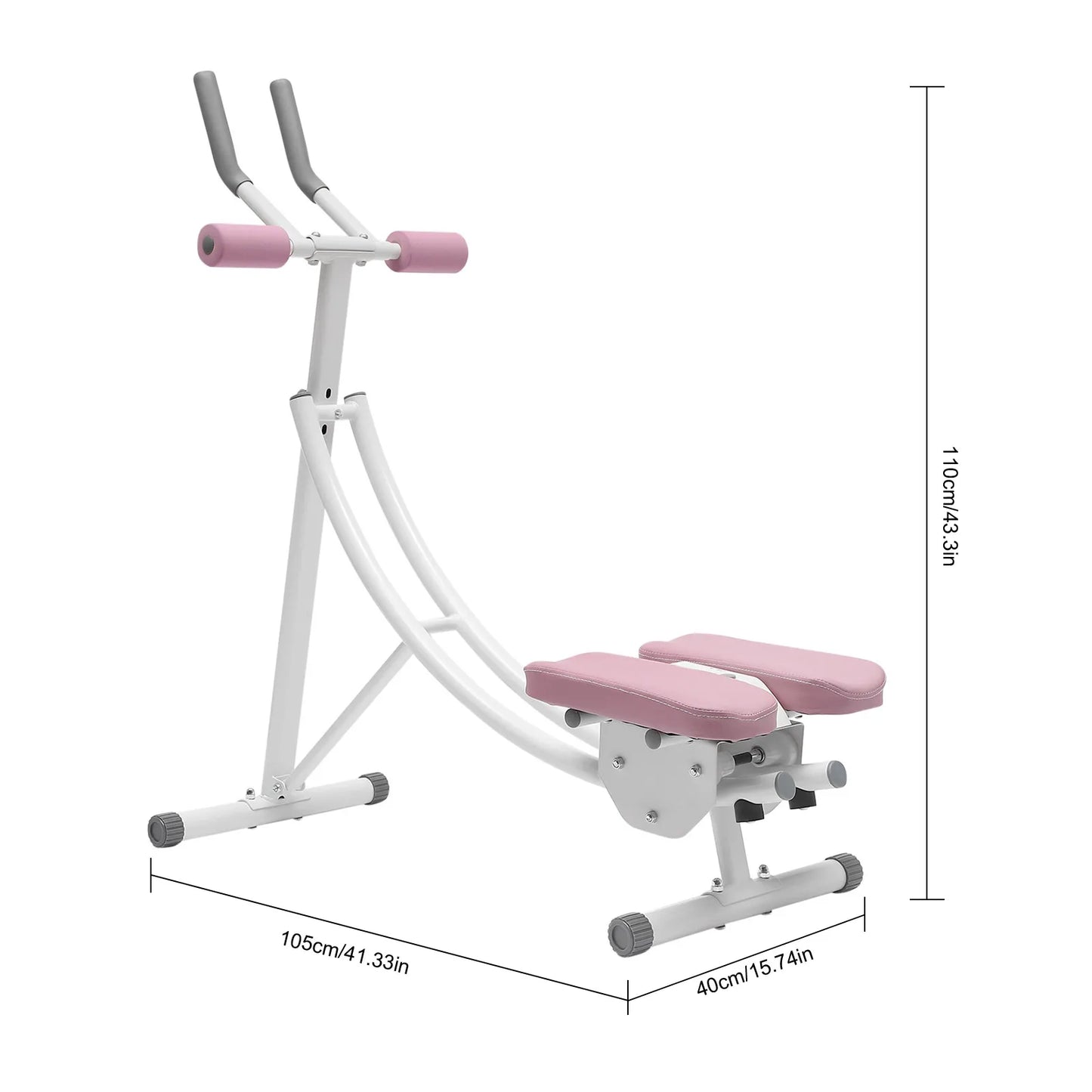 Ab Trainer Abdominal Multi-Functional Adjustable Workout Bench with LED Monitor 330lbs Capacity for Men, Women